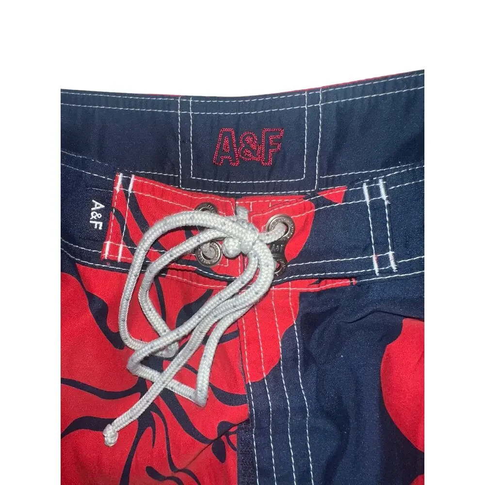 Vintage Y2K Abercrombie & Fitch Hawaiian Floral Board Shorts Men’s Size 40 Swim